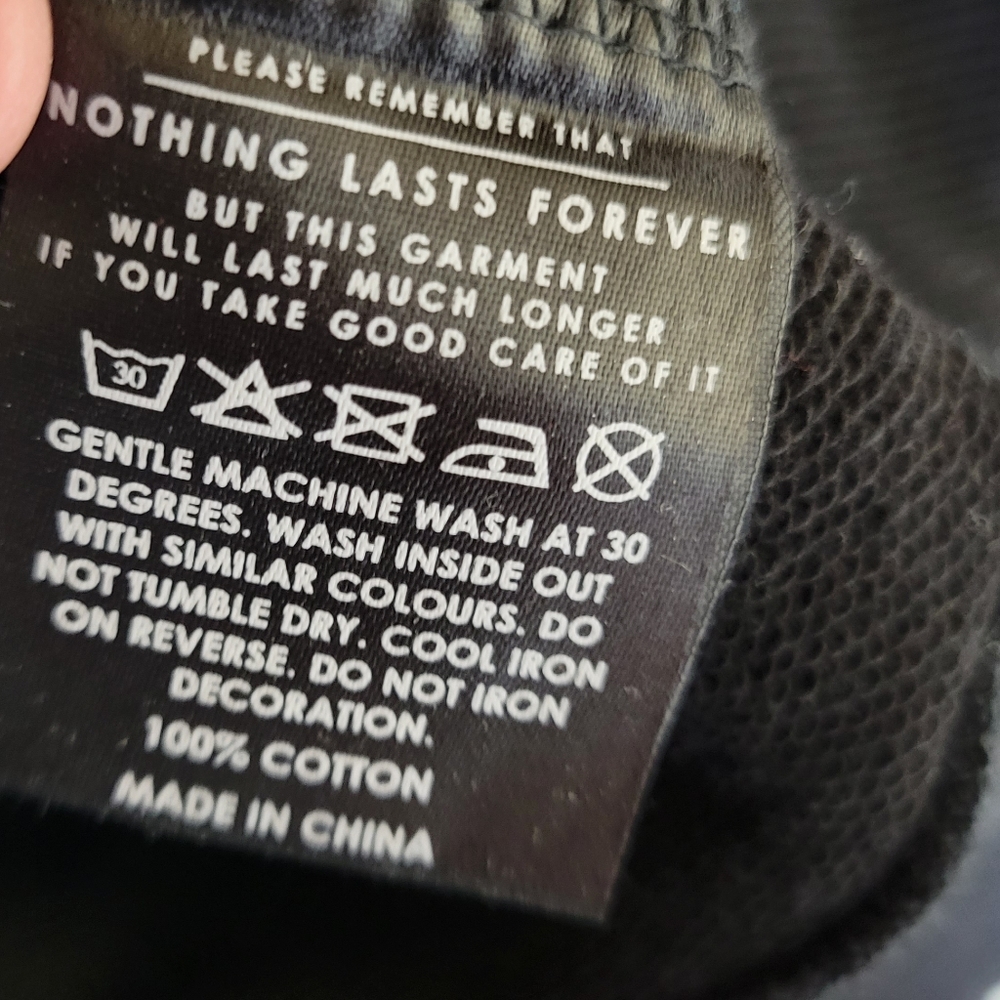 Lazy Oaf Hoodie "Wait A Minute" Black And Pink - image 8